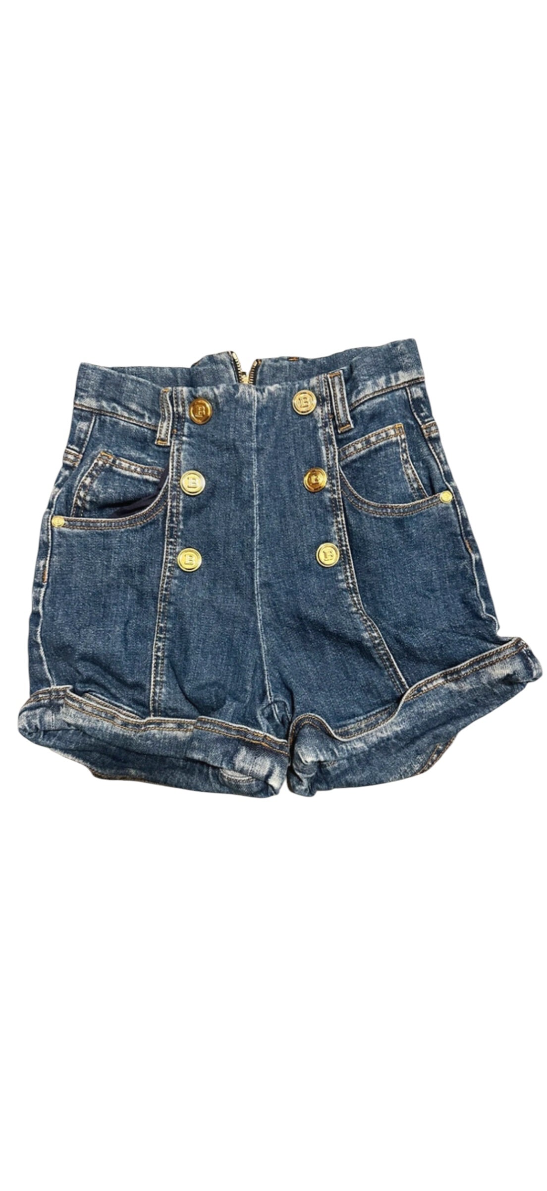 K 34 - Balmain kurze Jeans Kids