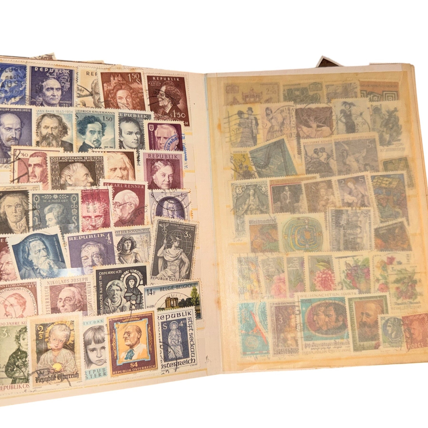 V 3 - Briefmarken Album und Kästchen